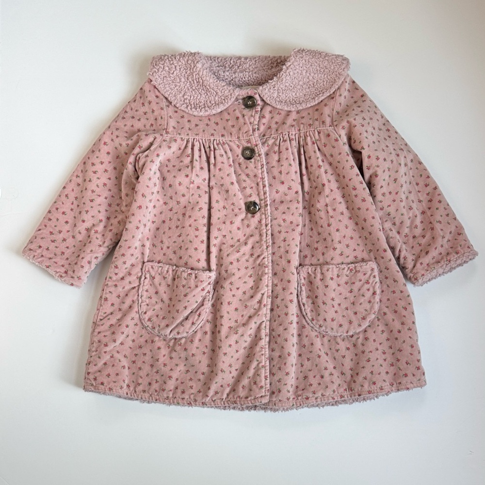 Yellow Pelota Floral Kids Jacket 4Y
